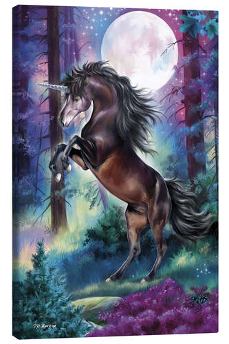 Lienzo Black Unicorn