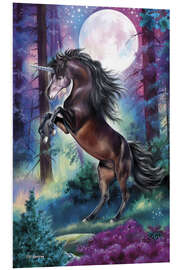 Stampa su PVC Black Unicorn