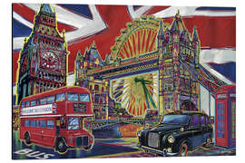 Magnettafel London Pop Art