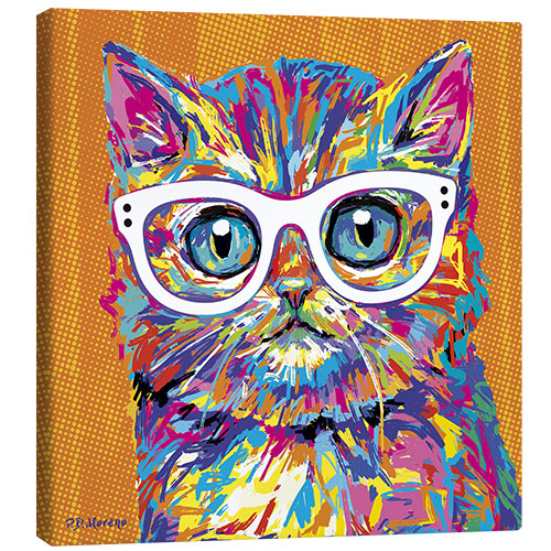 Stampa su tela Pop Art Kitten I