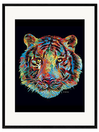 Innrammet kunsttrykk Pop Art Tiger