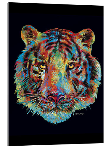 Quadro em plexi-alumínio Pop Art Tiger