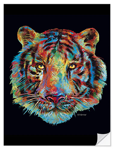 Adesivo murale Pop Art Tiger