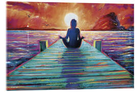Tableau en verre acrylique  Sunset Meditation