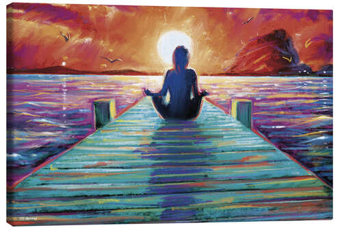 Canvas-taulu Sunset Meditation