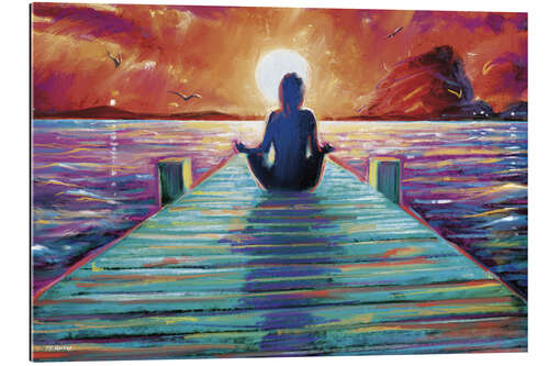 Tableau en plexi-alu Sunset Meditation