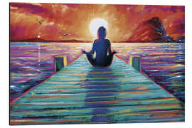 Magnettafel Sunset Meditation