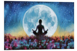 Tableau en PVC Moon Yoga