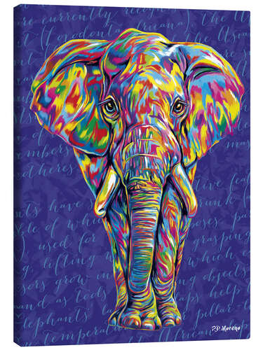 Lærredsbillede Pop Art Elephant