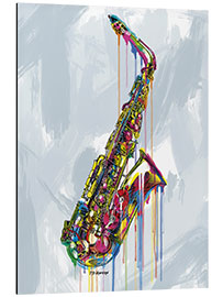 Quadro em alumínio Jazz Saxophone