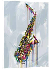 Magnettafel Jazz Saxophon