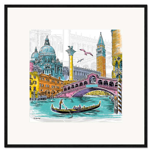 Impresión de arte enmarcada Wonderful Venice
