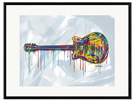 Stampa artistica con cornice Electric Guitar
