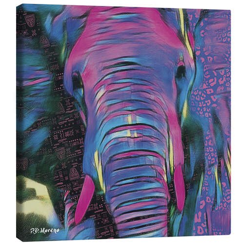 Lienzo Psychedelic Elephant