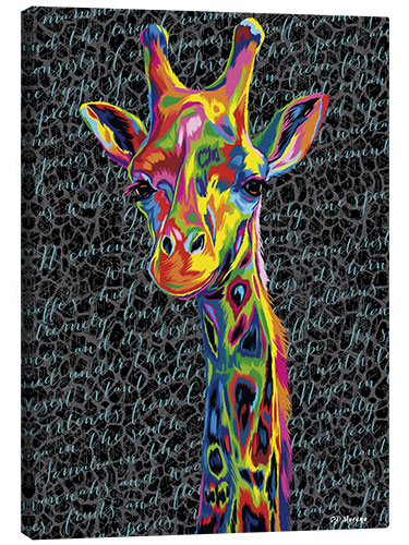 Tableau sur toile Pop Art Giraffe