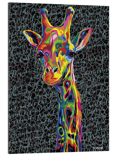 Galleritryk Pop Art Giraffe