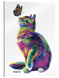 Gallery print Rainbow Cat &amp; Butterfly