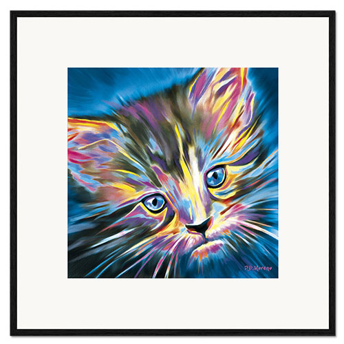 Stampa artistica con cornice Pop Art Kitten III