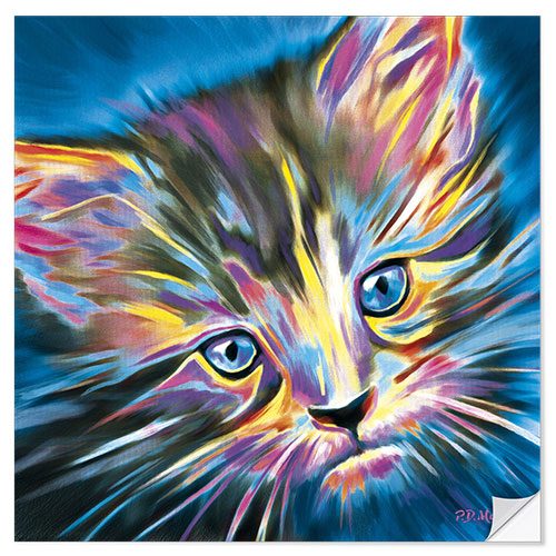 Naklejka na ścianę Pop Art Kitten III