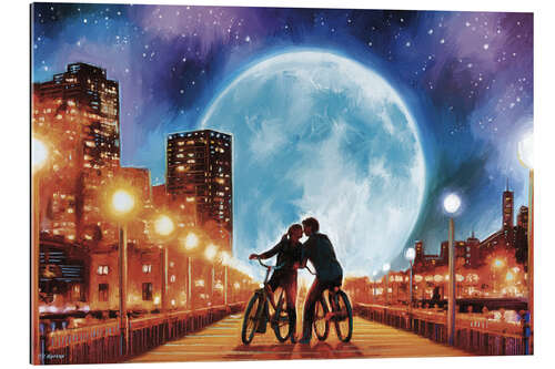 Gallery print Bike ride in the moonlight