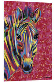 Quadro em PVC Pop Art Zebra