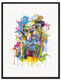 Gerahmter Kunstdruck Cute Bully Baby