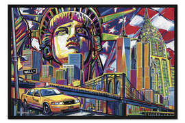 Gerahmter Kunstdruck New York Pop Art