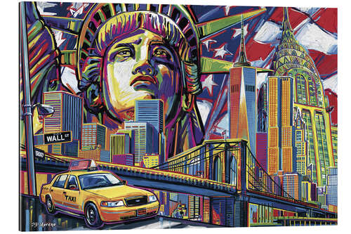 Quadro em plexi-alumínio New York Pop Art