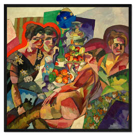 Gerahmter Kunstdruck Frauen mit Früchten, 1917