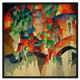 Gerahmter Kunstdruck Landschaft mit Tor. Kisslowodsk, 1913