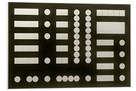 PVC-tavla Composition with circles, squares and rectangles, ca. 1933