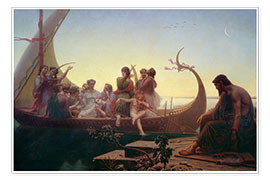 Wandbild  Der Abend oder die verlorenen Illusionen, 1843 - Charles Gleyre