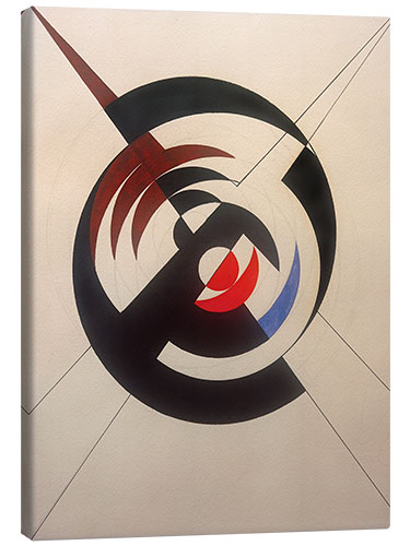 Canvas print Construction of a black circle, 1942