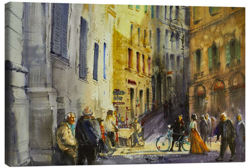 Canvas print Street in Italy