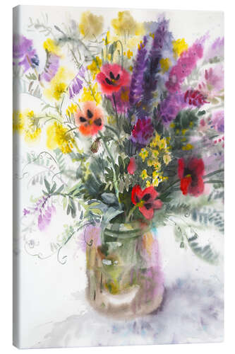 Canvas print Bouquet of wild flowers