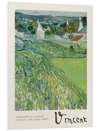 Foam board print Vineyards at Auvers