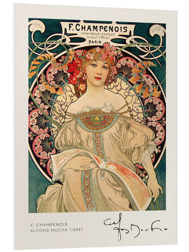 Foam board print F. Champenois, 1898