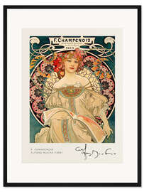 Gerahmter Kunstdruck F. Champenois, 1898