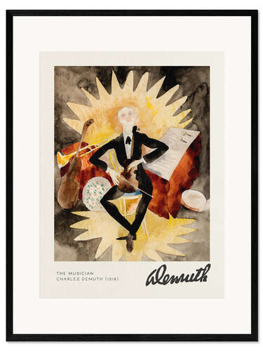 Stampa artistica con cornice The Musician