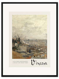 Gerahmter Kunstdruck View from Montmartre