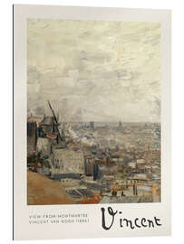 Quadro em plexi-alumínio View from Montmartre