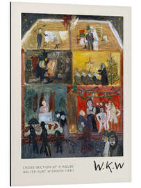 Magnettafel Cross Section of a House