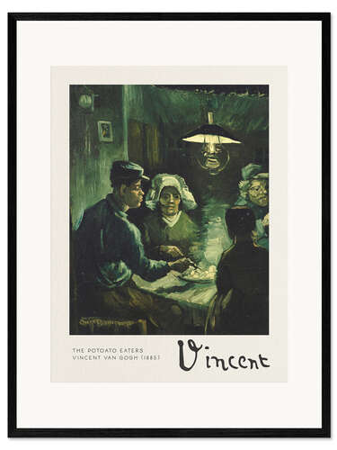 Framed art print The Potato Eaters