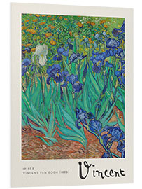 Foam board print Irises