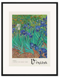 Gerahmter Kunstdruck Irises