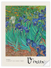 Wandsticker Irises