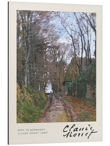 Aluminium print Path to Normandy