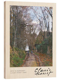 Wood print Path to Normandy