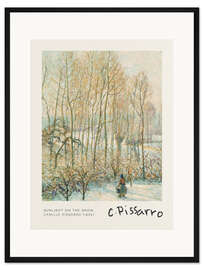 Gerahmter Kunstdruck Sunlight on the Snow