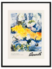 Gerahmter Kunstdruck Yellow &amp; Blue